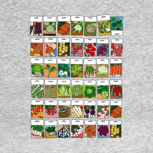 Veggie Seeds Pattern 1 by lamaisondulapino